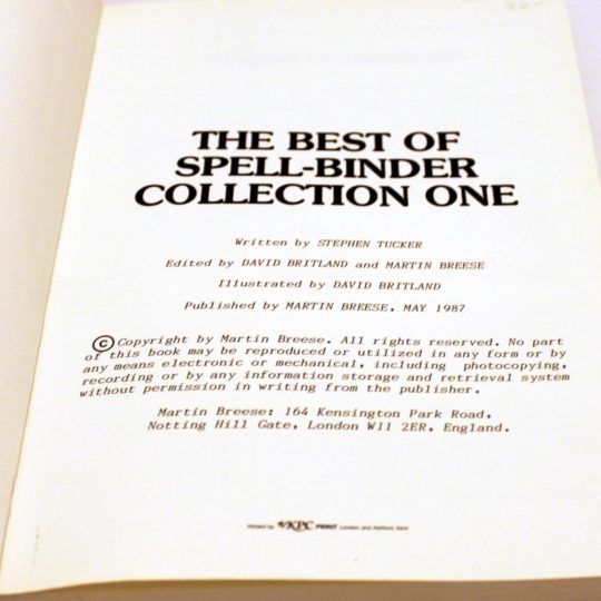 Best of SpellBinder Collection One by Stephen Tucker Quality Magic Books