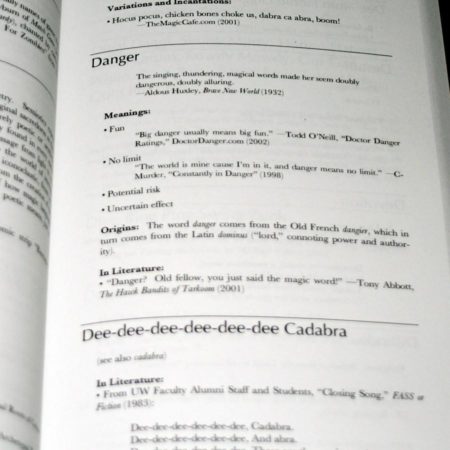 Magic Words: A Dictionary by Craig Conley