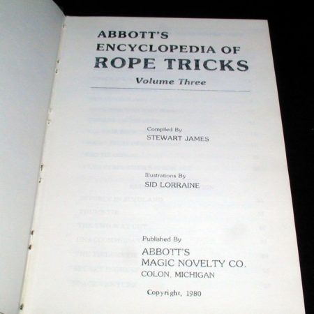 Abbott's Encyclopedia of Rope Tricks Vol. 3 by Stewart James